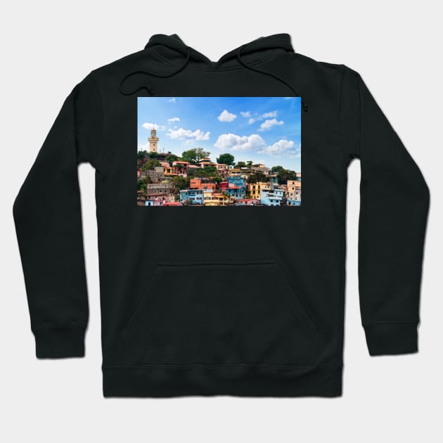 Cerro Santa Ana, Guayaquil Hoodie by bulljup